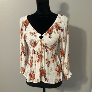 Cute orange flower top